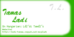 tamas ladi business card